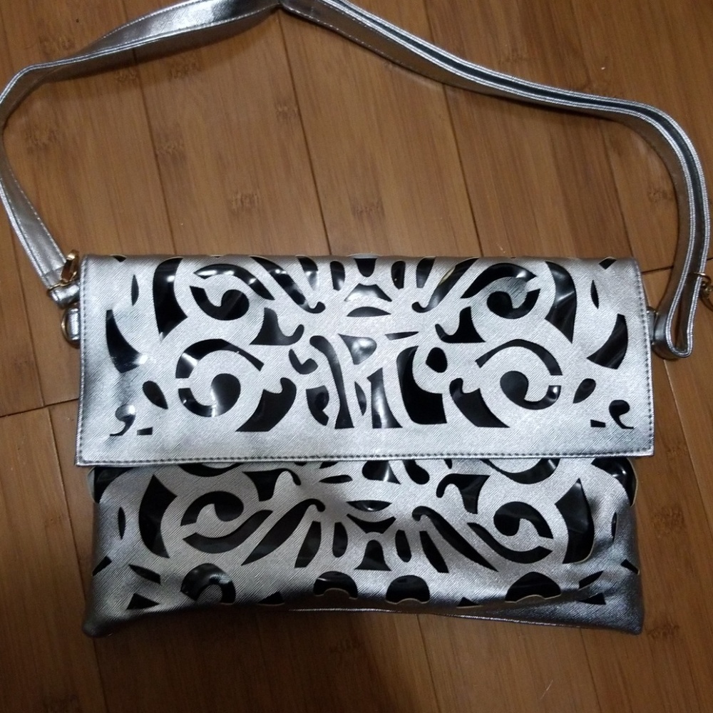 Lazer cut silver bag